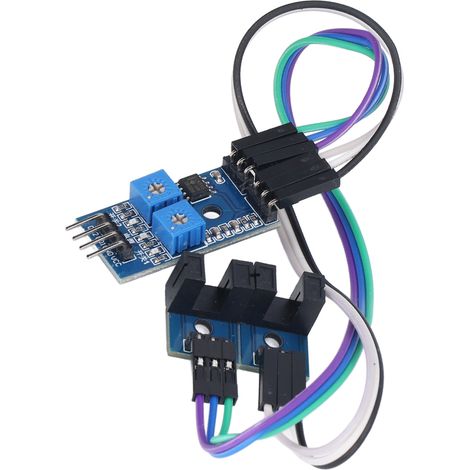 Carte optocoupleur à double canal de comptage de type fente pour module de capteur de détection de vitesse adapté aux moteurs (1/5)