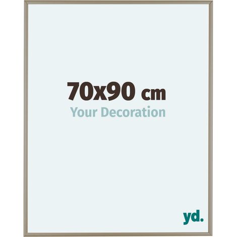 yd. - Cadre photo 70x90 - Champagne - Aluminium - Kent