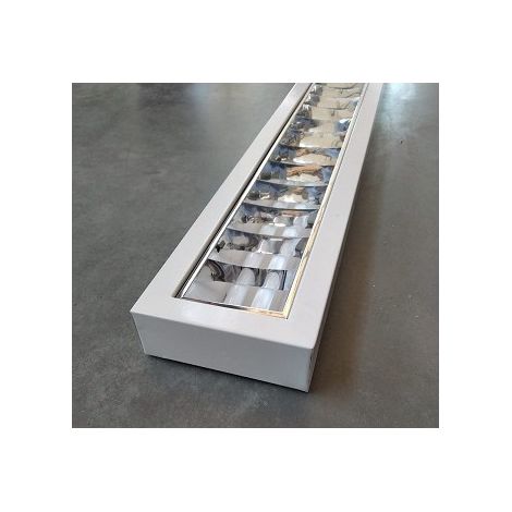 Reglette fluo 2x49W apparente 1520x140x65mm avec tube T5 4000K 8750lm ballast HFS 230V C6 PIP IP20 TCS165 PHILIPS 069370 (1/4)