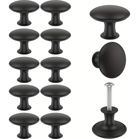 Lot de 10 boutons tiroir en alliage zinc, poignées meuble (1/5)