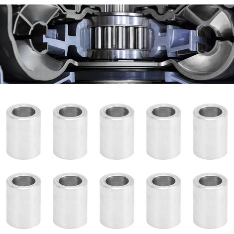 10 Pièces Entretoises Rondes en Alliage d'Aluminium Diamètre 6mm Longueur 8mm pour Électronique et Bricolage