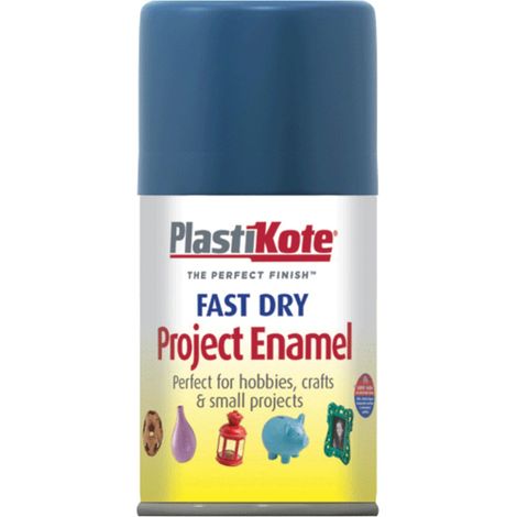 PlastiKote 440.0001240.046 Fast Dry Enamel Aerosol in Harbour Blue – 100ml (1/2)