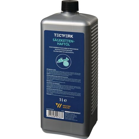 TECWERK Sägekettenhaftöl 75-95 mm²/s (bei 40GradC) 1l Flasche TECWERK