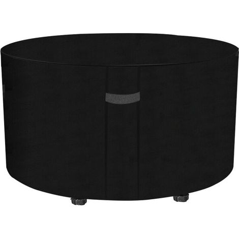 Funda redonda para mesa de jardín, impermeable, anti-UV, Oxford, resistente, para exteriores (120 × 75 cm) (1/4)
