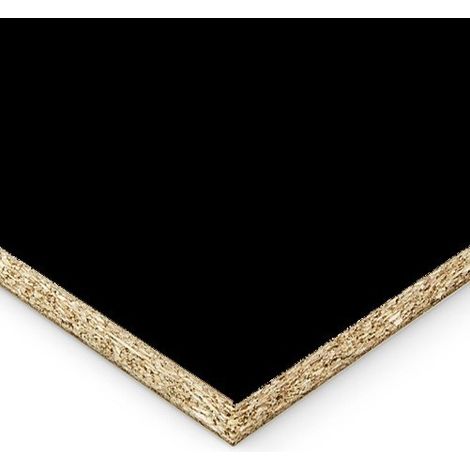 Pannello truciolare nobilitato nero opaco cerato mm 18 varie misure disponibili (1/2)