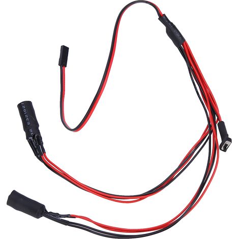 Phare universel 10 mm pour voiture télécommandée RC 1/10, éclairage LED, accessoire de modification DIY, bleu et blanc (1/5)