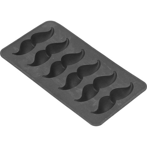 à Glaçons en Silicone avec Moustache Noire, Moule Domestique de (1/5)