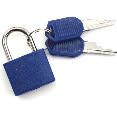 Mini cadenas en acier robuste pour valise, tiroir ou dortoir (1/5)