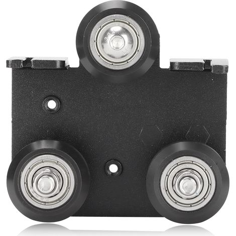Hintere Stützplatte für 3D-Extruder, V-Nut-Aluminium-Profilrahmen, schwarze hintere Stützplatte für Extruder 3 und Ender 3s (1/5)