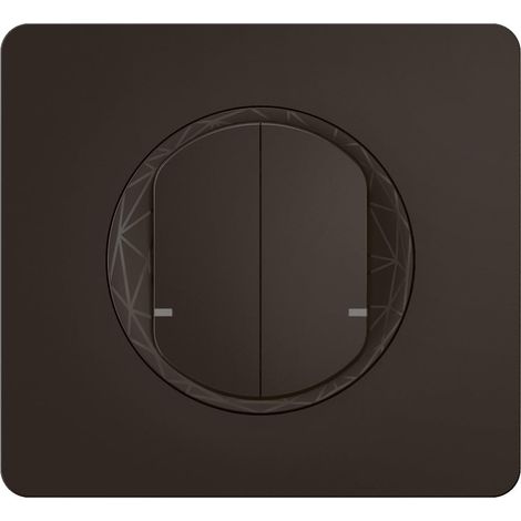 Interrupteur double connecté Céliane With Netatmo, noir, 2x50W (1/4)