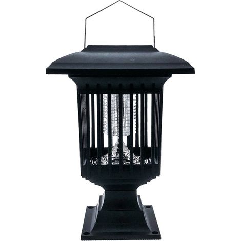 Lampe solaire anti-moustiques d'extérieur, éclairage de balcon, cour extérieure - Lumière blanche + lumière bleue (1/5)