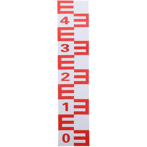 Indicateur de niveau d'eau autocollant, outil de mesure de niveau d'eau réfléchissant-50x10cm (1/2)