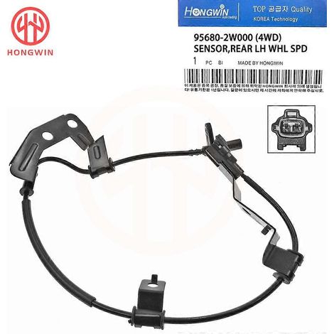 Capteur de vitesse de roue ABS avant et arrière pour Hyundai Santa Fe 2013-2019 / Kia Sorento 4WD : références 95670-2W000, 95671-2W000, 95680-2W000, 95681-2W000 (arrière gauche). (1/5)