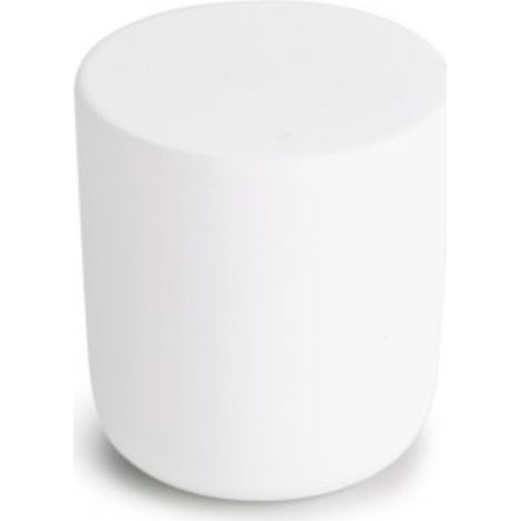 Poignée mini 8161 – Bouton de meuble blanc mat – Diamètre 15mm – Hauteur 24mm – Design minimaliste pour tiroirs et meubles – Estamp