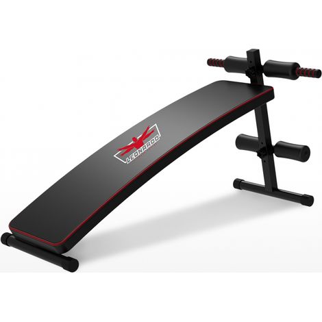 Panca addominali curva sit up regolabile salvaspazio multifunzione Tengu