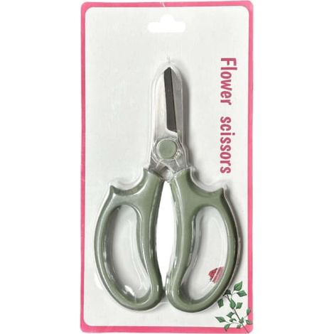 PH129 Ciseaux floraux roses à couvercle coloré - Ciseaux floraux professionnels pour fleuristes et passionnés de jardinage Vert - couleur (1/3)