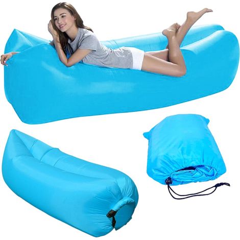 RR70 CANAPÉ GONFLABLE, MATELAS, FAUTEUIL PULVÉRISTIQUE POUR LA PLAGE, POUR LE JARDIN, CANAPÉ GONFLABLE (1/5)