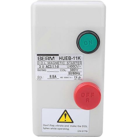 Moteur à démarrage direct manuel irréversible avec démarreur magnétique, 380 V, 50/60 Hz (5,5–8,5 A) (1/4)