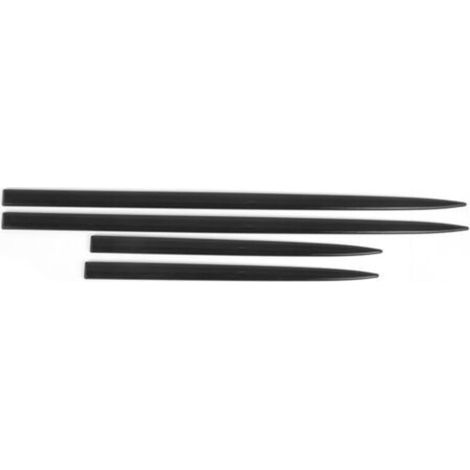 4 pièces garniture latérale de carrosserie étanche noir brillant protecteur de porte universel Modification automatique (1/4)