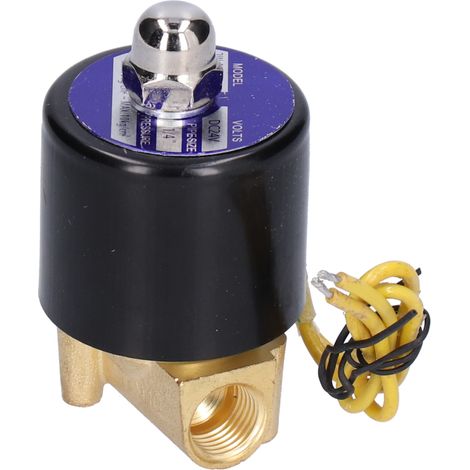 Magnetventil, normalerweise geschlossen, klein, für Wasser, Luft und Diesel, 1/4 Zoll, 2W-025-08DC24V (1/5)