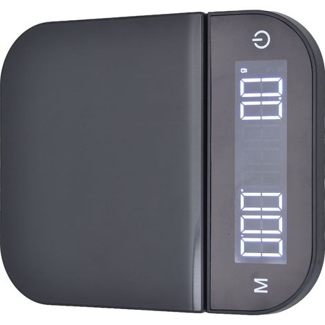 Kaffeewaage, max. 3 kg, große LED-Hintergrundbeleuchtung, zwei Einheiten, USB-Ladefunktion, Timerfunktion, hochpräzise Küchenwaage (1/5)