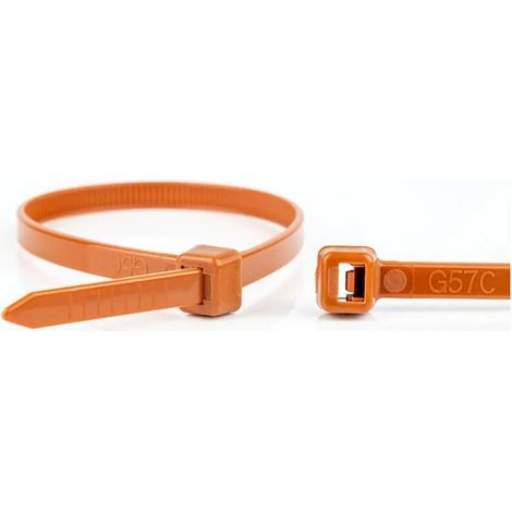 Bridas wkk nylon cable manager 370mm 4.8mm marrón