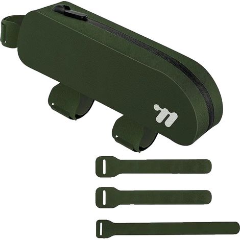 Borsa da telaio, design impermeabile, opzioni di fissaggio versatili, verde scuro (1/2)