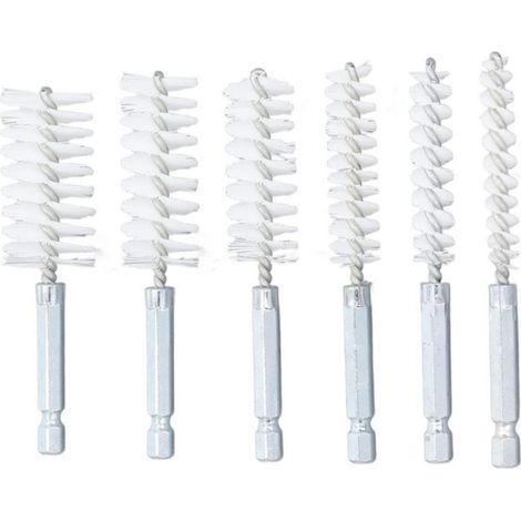 Lntyq Lot de 6 brosses métalliques de polissage pour tubes de nettoyage