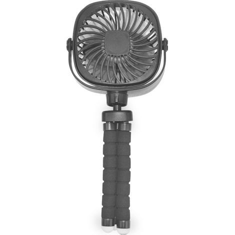 Mini Ventilateur Portable Rechargeable avec Trépied Flexible et Rotation 360°,Noir-2200mAh (1/5)