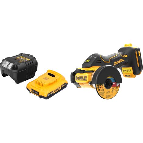 DeWalt DCS 438 D1 Taglierina multimateriale a batteria 18 V 76 mm Brushless + 1x batteria 2,0 Ah + caricabatteria