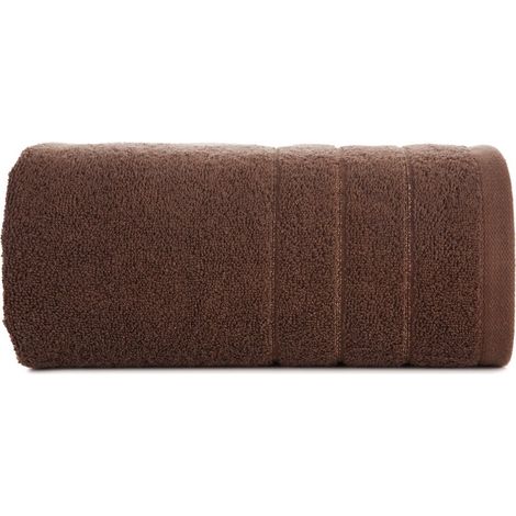 EUROFIRANY FLUFFIGES, SAUGFÄHIGES BADETUCH DALI 70X140CM DUNKELBRAUN (1/5)