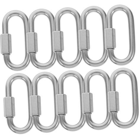 Lot de 10 mousquetons en alliage robustes pour attacher (1/5)