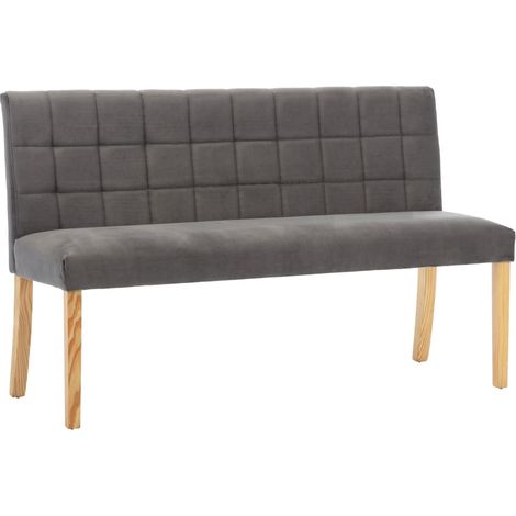 Banc 140cm Gris Tissu (1/5)