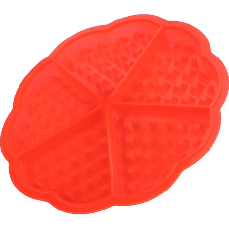 Moule à Gaufres Réutilisable en Silicone pour Muffins et Cakes (5 Cœurs) - Accessoire de Cuisine