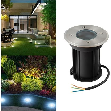 SEGNAPASSO PORTALAMPADA DA INTERRAMENTO CALPESTABILE PER LAMPADINE GU10 IP65 (1/4)