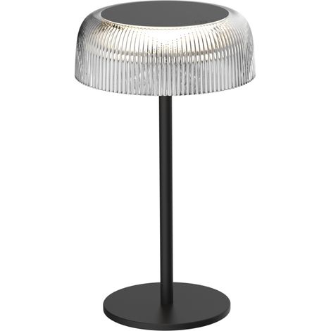 Lampada da tavolo esterna nera LED 2W USB-C IP44 Polux (1/3)