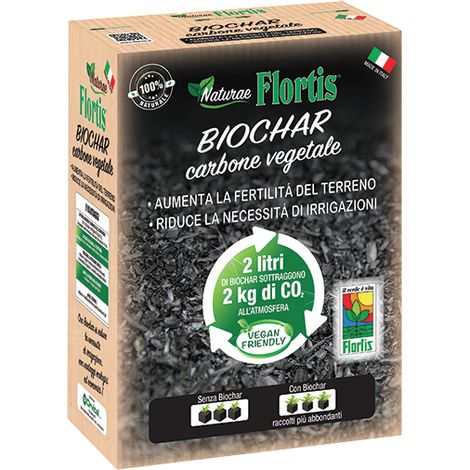 BIOCHAR CARBONE VEGETALE 2 LITRI (1/4)