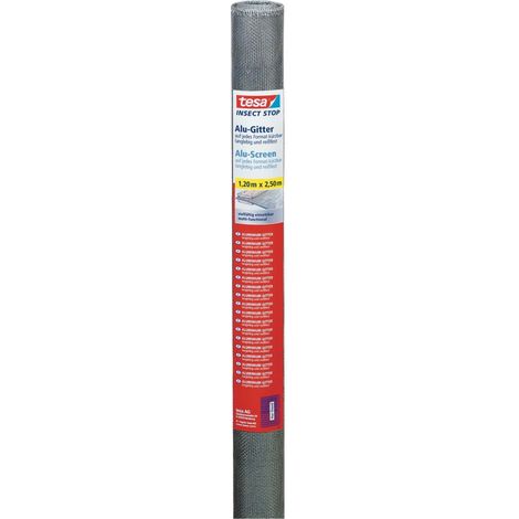 tesa Insektenschutz-Gitter COMFORT Ersatzrolle 120 x 250 cm grau Insektenschutzgitter