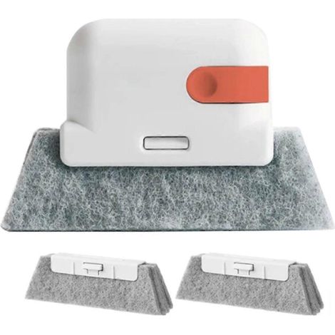 Brosse de nettoyage pour vitres orange-- (1/5)