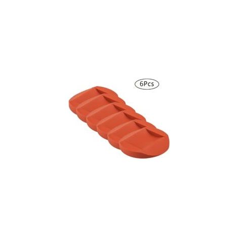Set di 6 cuscinetti antiscivolo in gomma per rotelle di mobili, divani e letti, adatti a tutti i tipi di pavimento - Crezuo