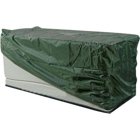 Housse de protection pour mobilier de jardin, Oxford 210D, imperméable et anti-poussière (vert, 123 x 62 x 55 cm) (1/3)