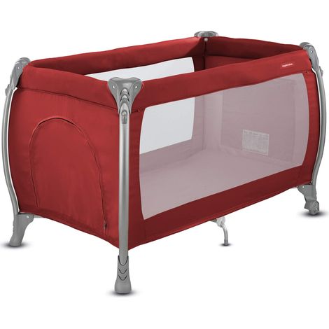 Inglesina Lodge Lettino da Viaggio, Red Brick, Design Contemporaneo, Doppia Altezza, Comodo e Trasportabile, Protezione Insetti, Multifunzionale (1/5)