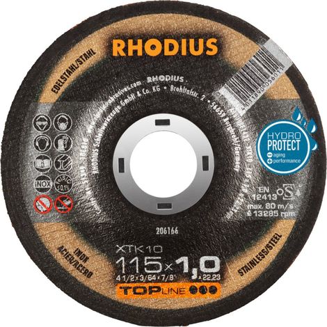 RHODIUS XTK10, 50 Stück, 115 x 1,0 mm, Trennscheibe