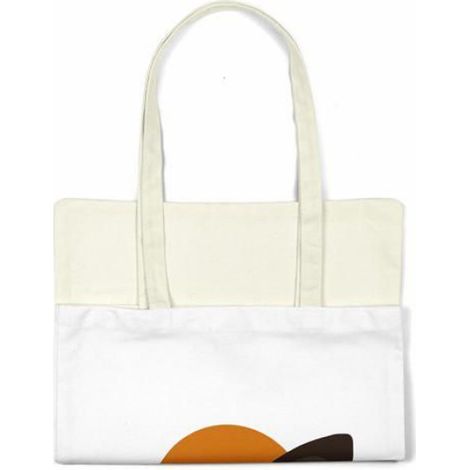 Sac shopping tote bag Bonamaison en coton 48x55 cm - anses longues pour épaule (1/4)