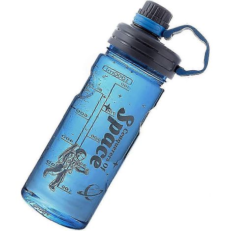 Bouteilles d'eau de 1,5 l avec repères de filtre, étanches, portables, en Tritan sans BPA, bleues, 1500 ml, 2025 (1/5)