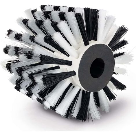 Scheppach Brosse en fibre plastique pour surfaceuse MRS1300 Brosse de rechange - Largeur 100mm - Ø120mm - Pour surface en bois, pierre, métal, ainsi que carrelage & joint - Brossage gazon artificiel