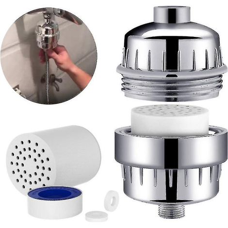 10-stufiger Duschfilter, universell austauschbare Duschwasserfilter, Wasserreiniger, Hartwasserfilter.
