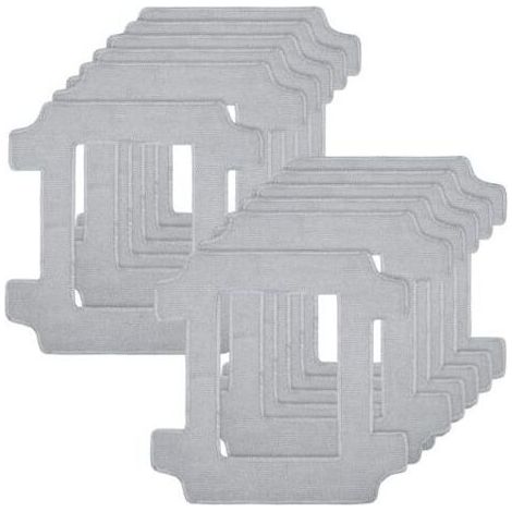 12 accessoires de nettoyage pour robots lave-vitres Ecovacs Winbot W2S / W2S Omni : chiffons de nettoyage en microfibre lavables pour un nettoyage efficace de différentes vitres dans les salons, salle