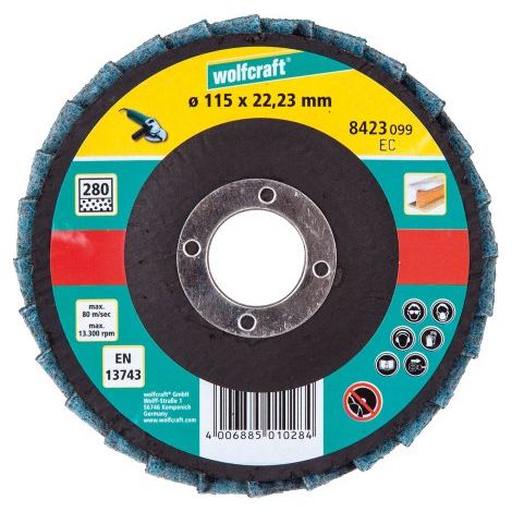 wolfcraft Dischi abrasivi a lamelle con panno I 8423099 (1/3)