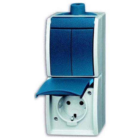 Busch-Jaeger 2601/5/20EW-53-503- Presa Schuko con interruttore a bilanciere